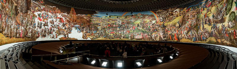 Bauernkriegspanorama Monumentalbild im Panorama Museum